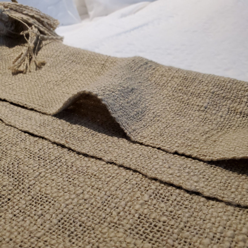 Braden Beige Knitted Cotton Throw Blanket with Fringe