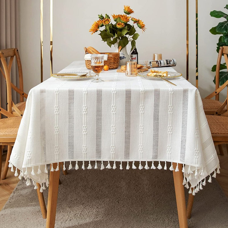 Linge de table Coiner, 78 po x 54 po, Blanc