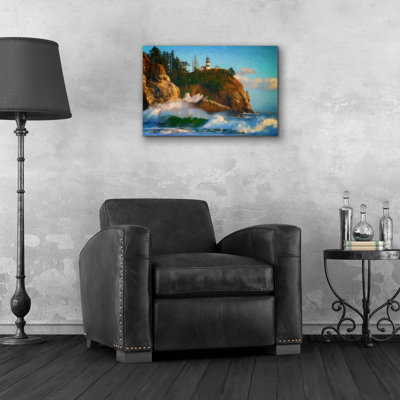 Cape Disappointment Oil Painting' by Rick Berk, Acrylic