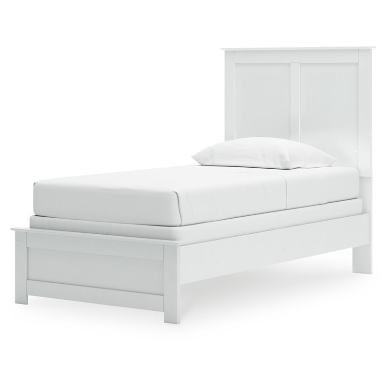 Wagner Twin Panel Bed, Twin, White