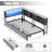 Corner Bed Frame With 2 Underneath Drawers And Storage Bookcase,Daybed With Charging Station And LED Light-124569294-124579273