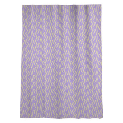 Classic Zig Zag Geometric Sheer Rod Pocket Single Curtain Panel