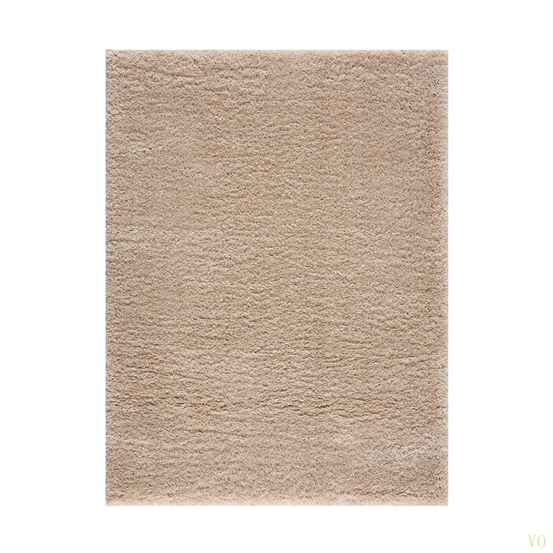 Super Soft Polyester Shag Area Rug, Rectangle 5'3" x 7'