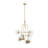8 - Light Dimmable Glass Bubble Chandelier
