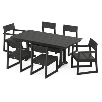 Edge 7 Piece 72.25'' Farmhouse Dining Set