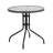 28'' Round Glass Table with Rattan Edging and 4 Rattan Stack Chairs-1638490627