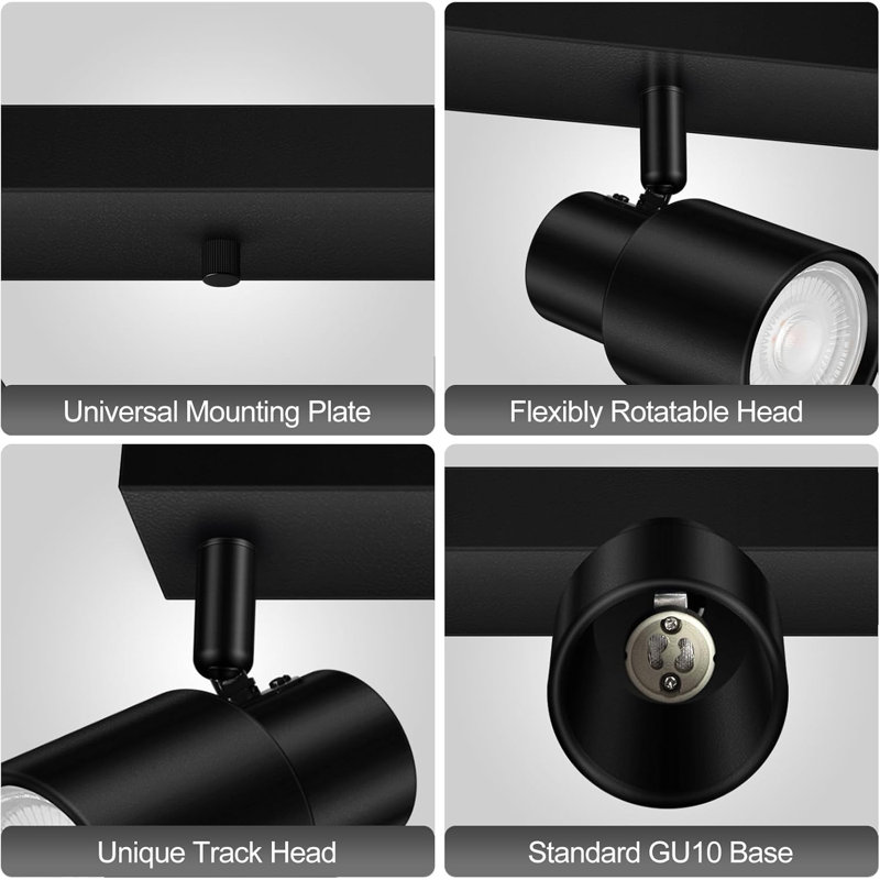 Plug-In Track Lighting LED,, Matte Black