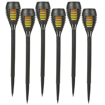 Pucci Flame Effect Garden Spike 1 Light Pathway Light