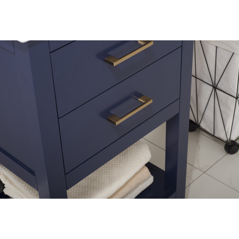 Ensemble de meuble-lavabo simple 20 po Eakins, bleu