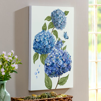 VivaStyle Indoor Wall Decor, Hydrangea Haven, 16" L x 24" H