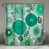 Motif floral vert / blanc