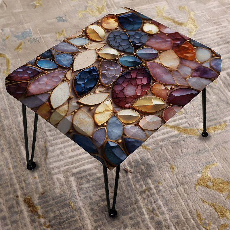 Moroccan Mosaic Boho Pattern - Abstract Rectangle Ottoman