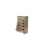 Mobilier de chambre à coucher avec tiroirs en bois naturel à finition naturelle 1 pièce