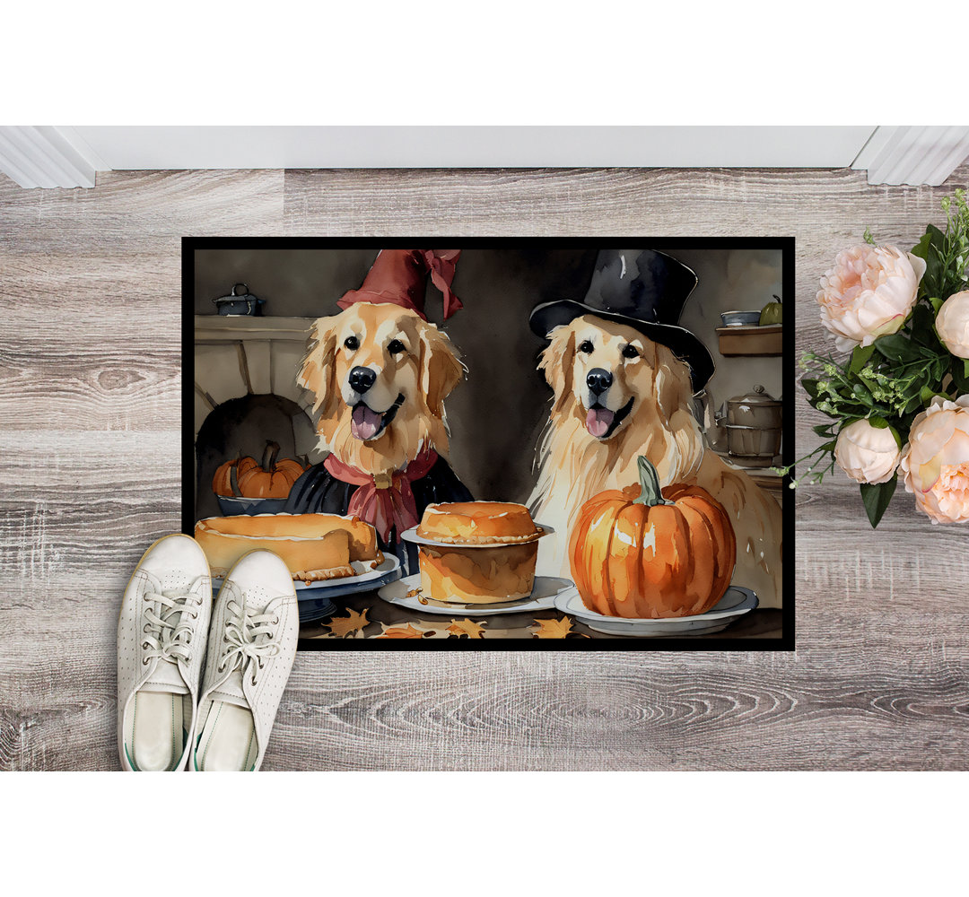 Hartleton Non-Slip Halloween Outdoor Doormat East Urban Home Mat 