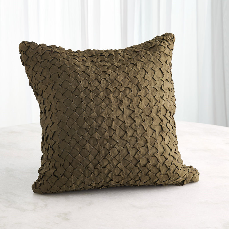 Square Pillow Cover & Insert, Green