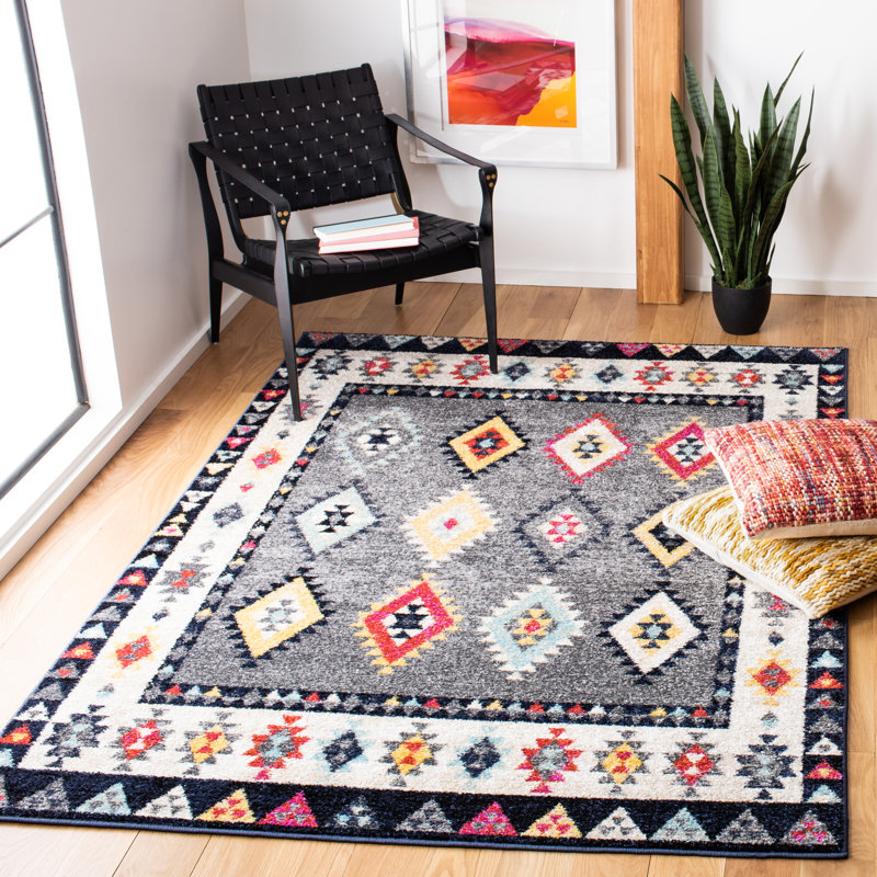 Tejal Ikat Hand Woven Area Rug, Rectangle 183 x 274 cm