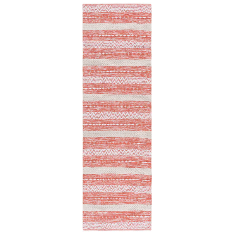 Tapis orange / ivoire Fransien 976, Tapis de couloir 2 pi 3 po x 8 pi