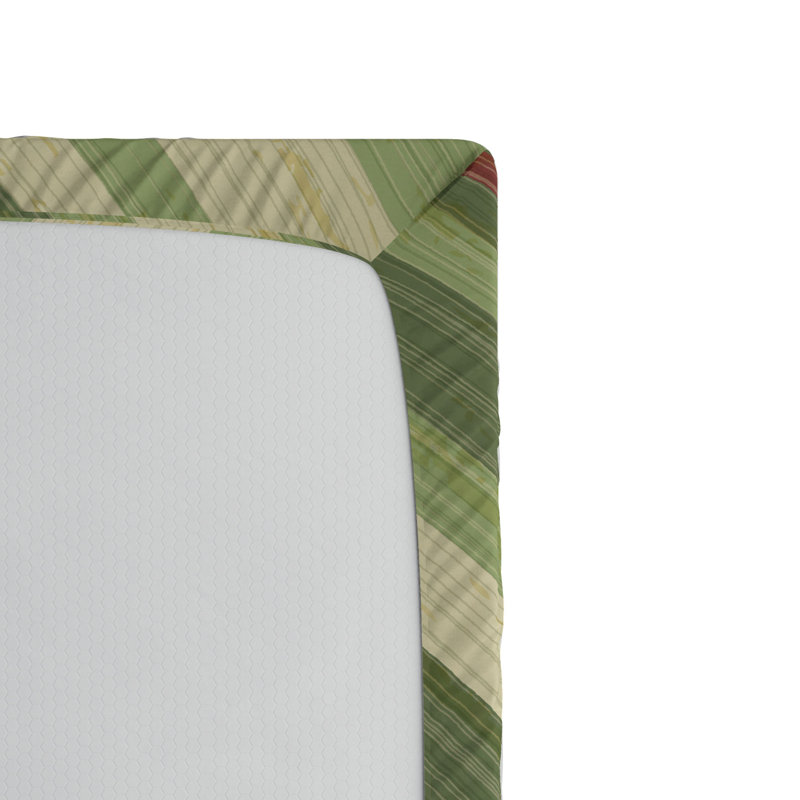 Microfiber Striped Fitted Sheet, Queen Fitted Sheet