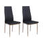 Eubanks Faux Leather Modern Tall Back Dining Chairs with Metal Legs & Diamond Stitching-1969960202-1902841194-1969960196