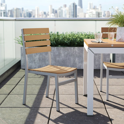 Chaise de patio empilable Vienna