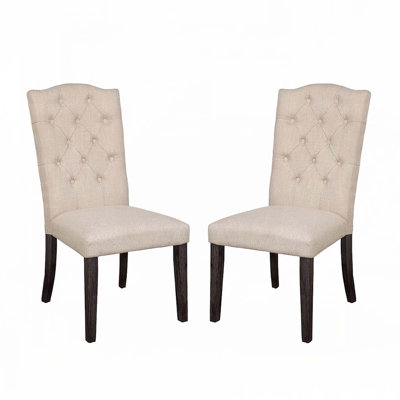 Linen Upholstered Dining Chairs
