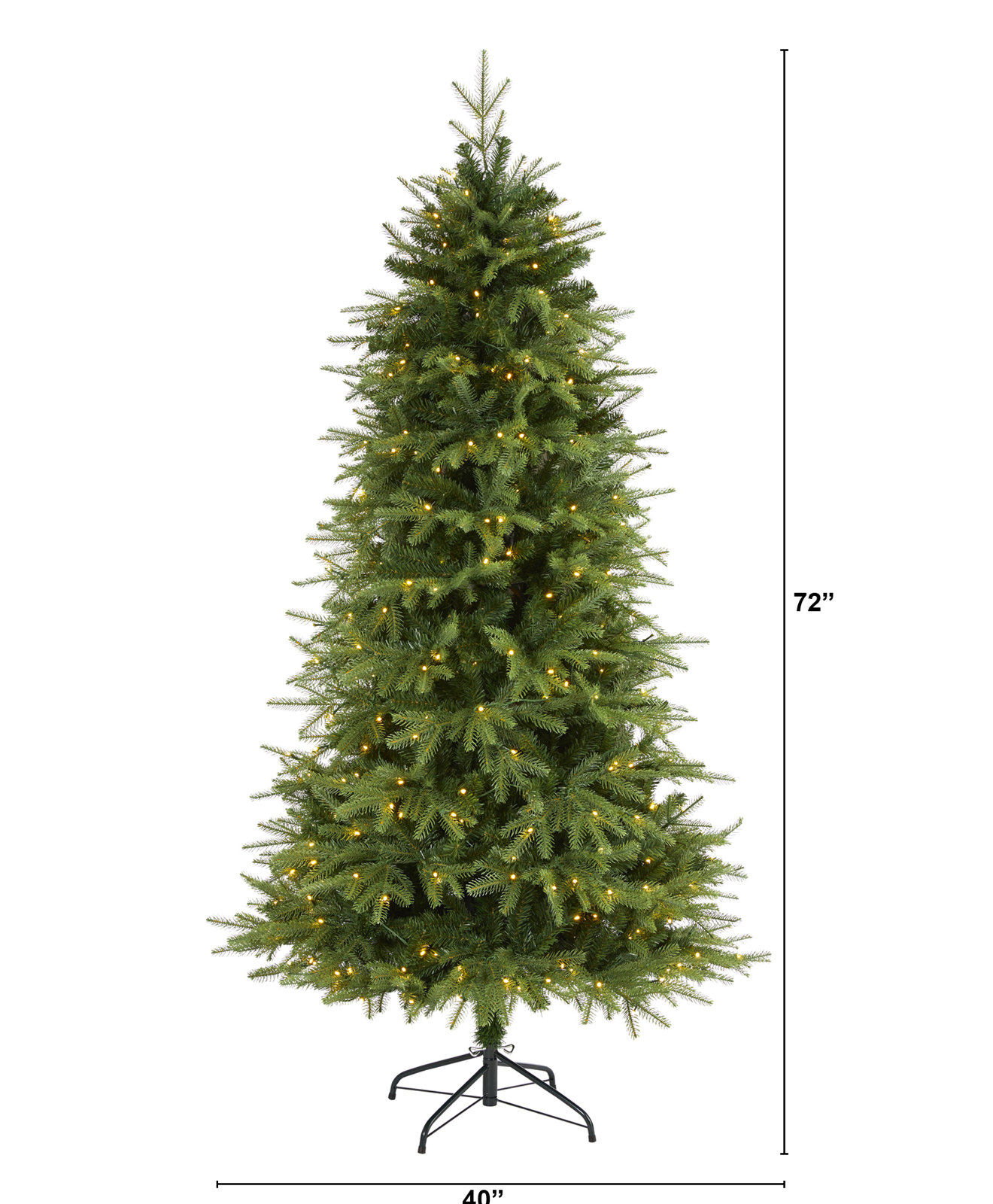 Easy Set-Up Lighted Christmas Tree, 6' H