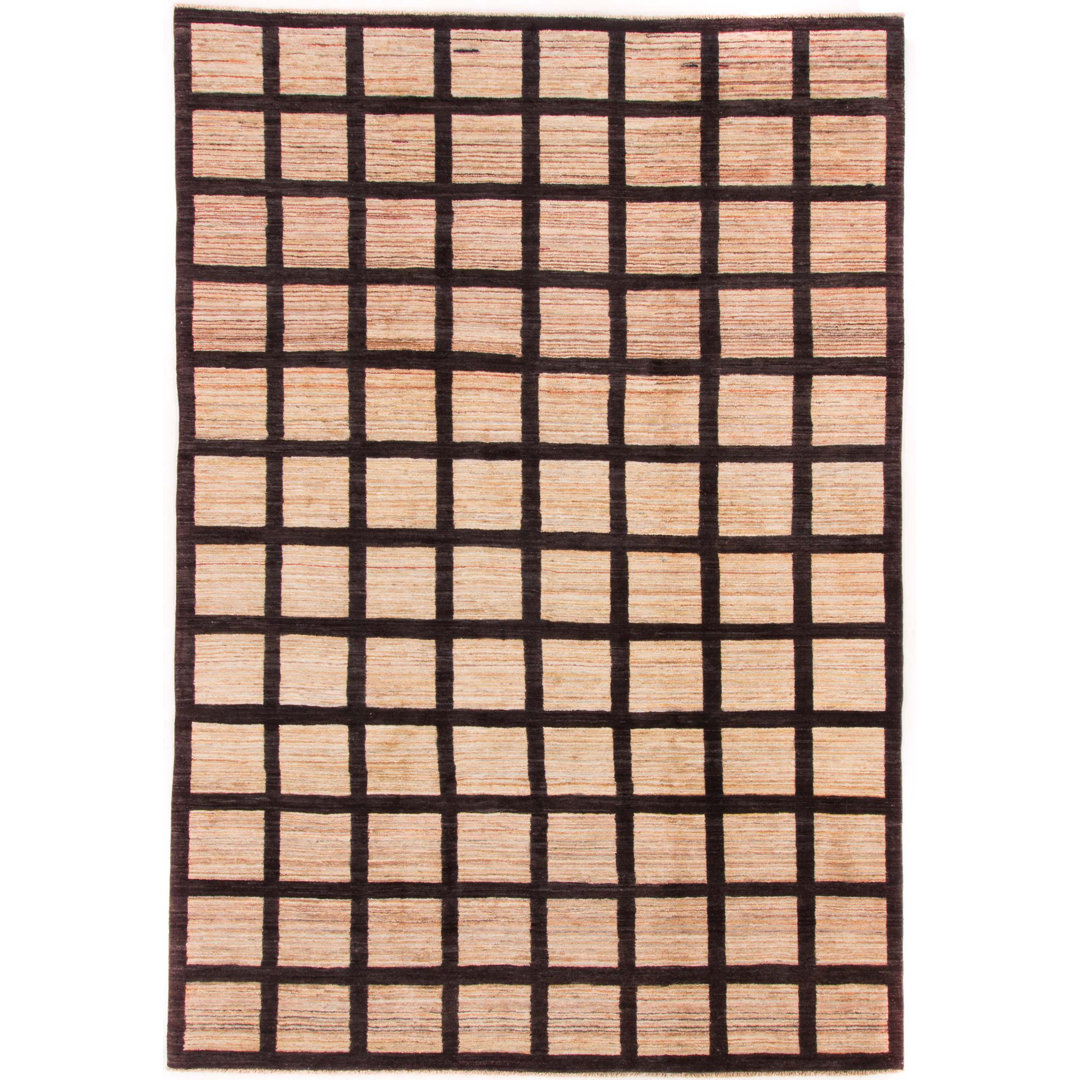 Geometric Wool Hand Woven 202cm X 291cm Area Rug