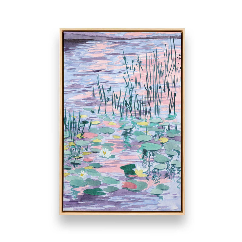 «Blush of the Sunset Sun II» par Melissa Wang, reproduction d'art, H 48 po x l 36 po, Tanné