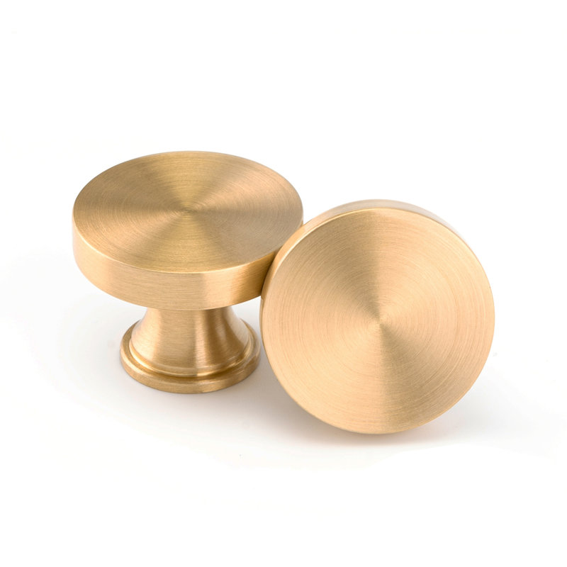 Cabinet Knobs Cabinet Handle Brushed Brass, Kitchen Drawer Bathroom Dresser Knobs Handles