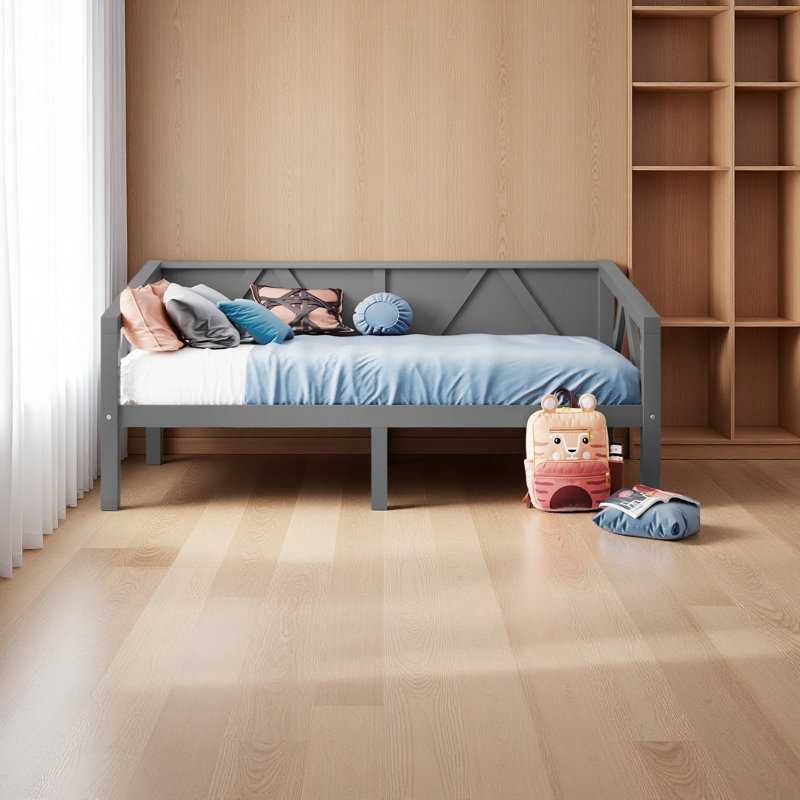 Twin Size Daybed, Gray, Twin