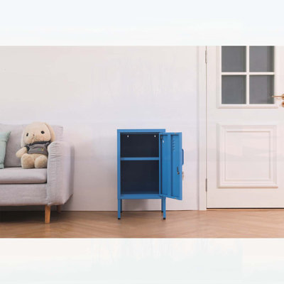 Multi-functional Metal Storage Cabinet with Adjustable Shelves and Lockable Door, Perfect for Home and Office Use