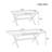 Experience Outdoor Dining Freedom With A Flexible Set Including Six Chairs And A Table That Extends From 62.9 To 82.6 Inches For Personalized Arrangements-1501257990
