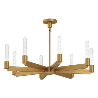 Claire 8 - Light Wagon Wheel Chandelier