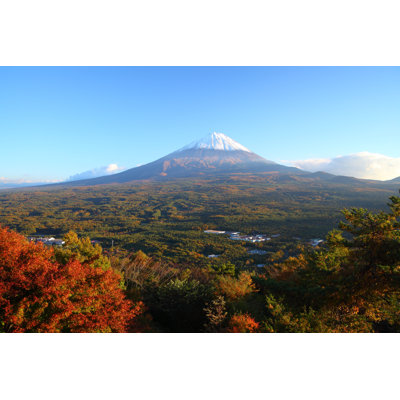Fuji in Autumn 1 Piece Wrapped Canvas Wall Art