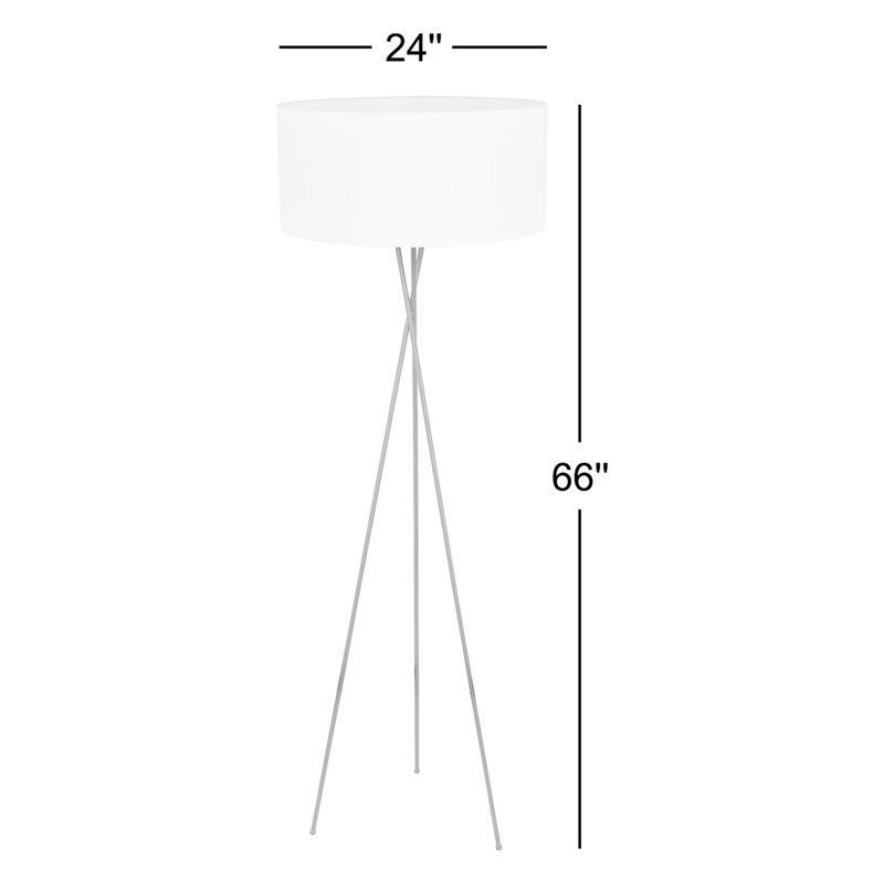 Lampe sur pied Barfield de 66 po, Noir
