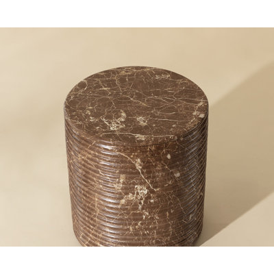 Riva Stool - Marble Look - Mocha
