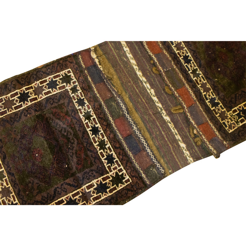 Hand Knotted Wool Area Rug in Multi