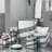 Silver Mosaic 3-Compartments Bathroom Vanity Organizer
