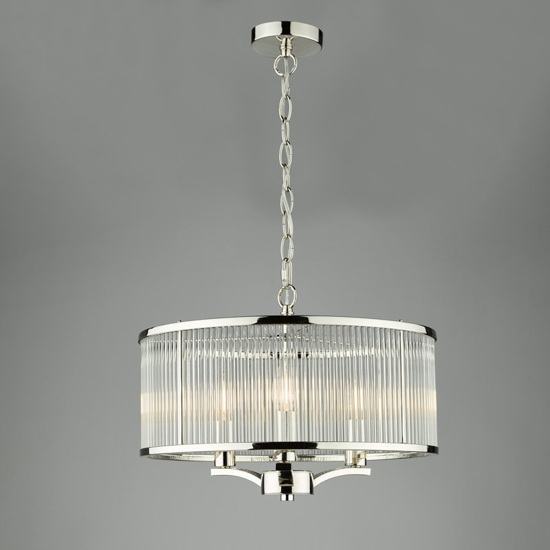 Baillieu 3 - Light Polished Nickel Pendant