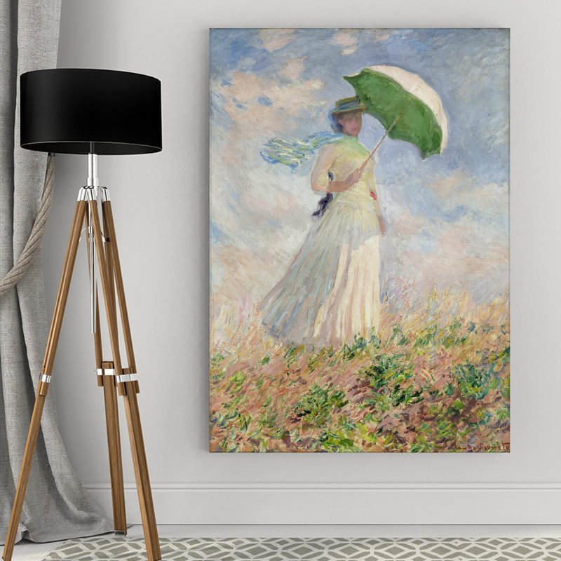 « study of a figure » par claude monet, reproduction d’art sur toile tendue, H 18 po x l 27 po x P 1,5 po