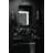 Raub Black Metal Framed Vanity Mirror-1811803550