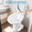 Yescom RV Camper Toilet Gravity Flush Enamel Elongated 20" High w/ Bidet Spray Caravan-119332516