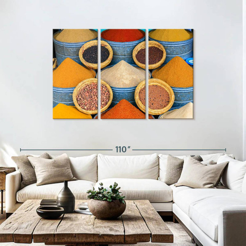 Yarlin Souk Spices, 48" H x 74" W