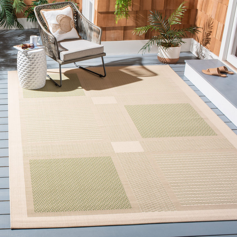 Tapis d'intérieur / extérieur à motif géométrique Stevison Performance