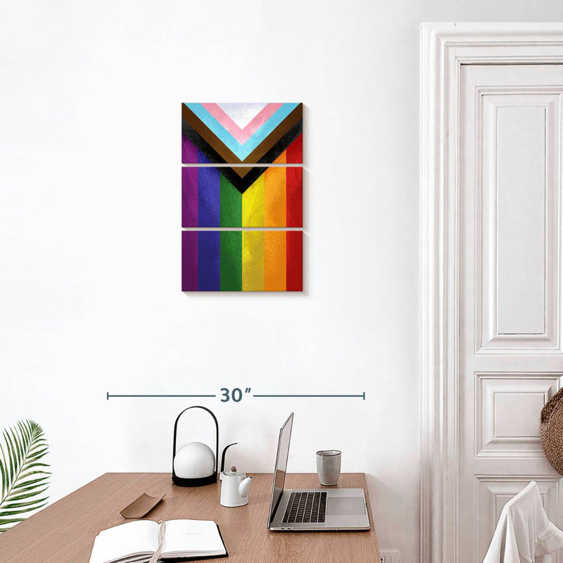 Khareem Modern Pride Flag, 23" H x 14" W