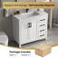 Meuble-lavabo simple autoportant avec plateau en composite Korde-1579830073-1608190742