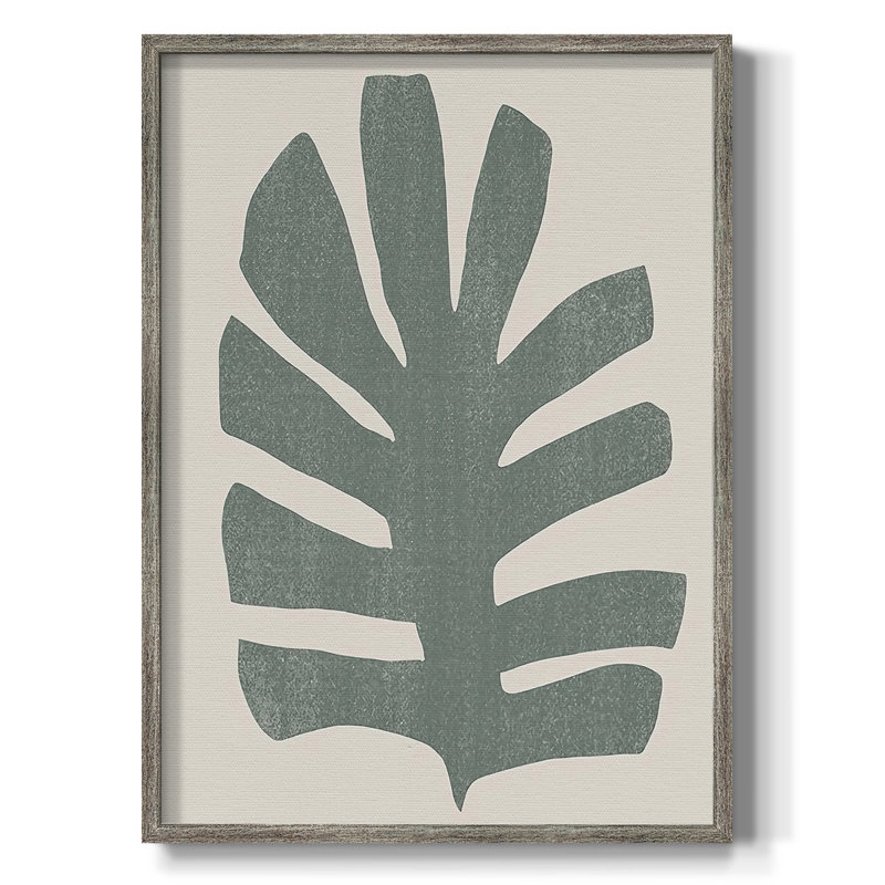 Palm Morph III, reproduction encadrée - bois massif, H 21 po x l 17 po