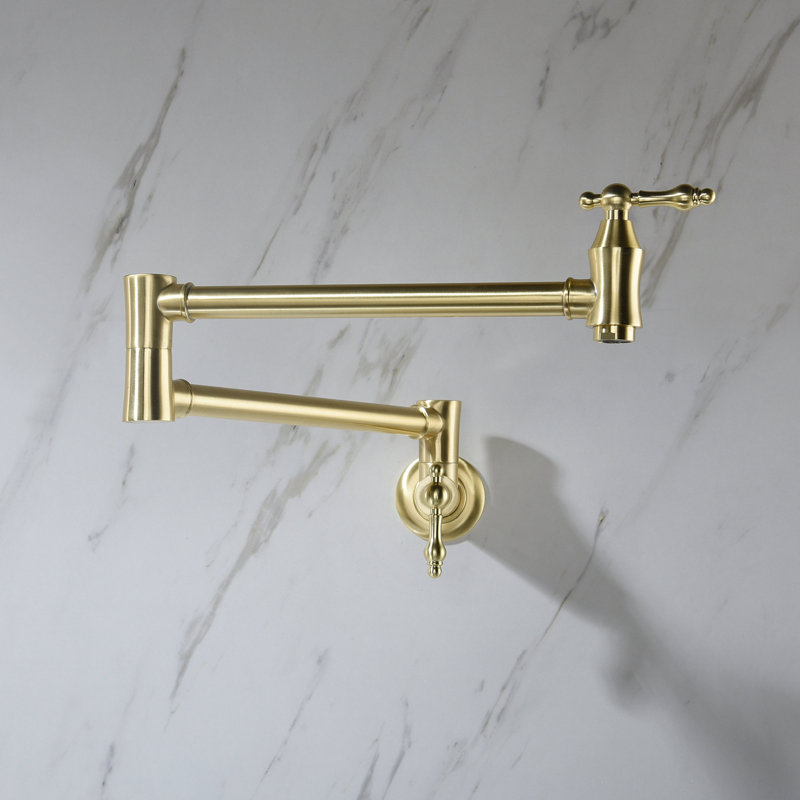 Pot Filler Faucet Wall Mount, Gold