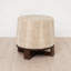 Repose-pieds rond en coton Taos
