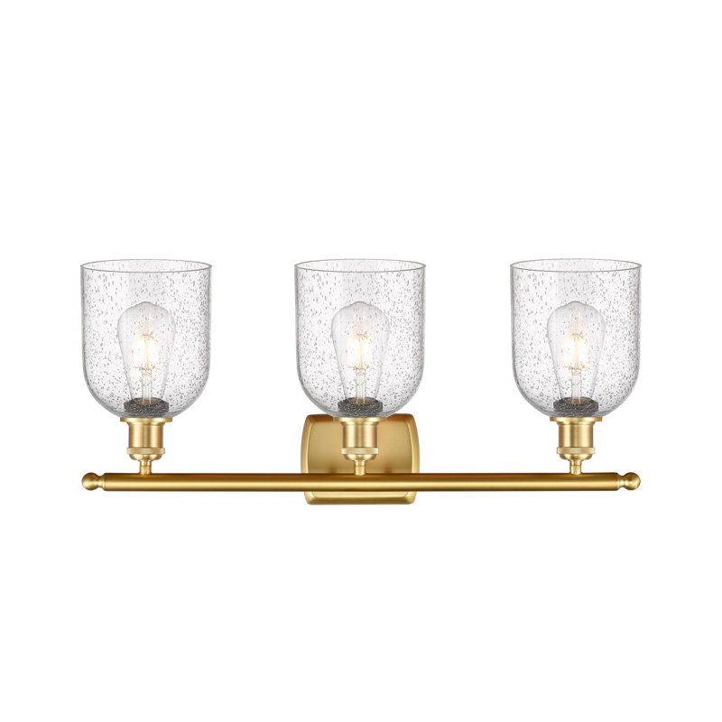 Anacaren 3 - Light Dimmable Vanity Light, Seedy, Satin Gold